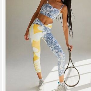 020 NWOT FP YELLOW/BLUE LEGGINGS